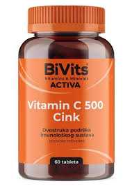 BiVits Vitamin C 500 + cink tbl. a60