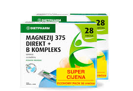 DIETPHARM MAGNEZIJ 375 direct+ B complex PROMO 56 vrečica DIET