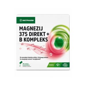 DIETPHARM Magnezij 375mg Direkt + B kompleks vrećice a 28