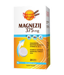 Natural Wealth MAGNEZIJ 375mg +B1+B6+C eff. a 20+10 NW