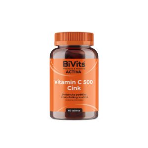 BIVITS Vitamin C 500 + Cink tablete a 60