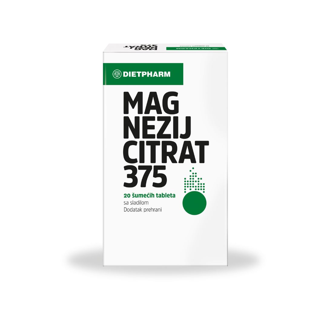 DIETPHARM Magnezij Citrat 375 šumeće tablete a 20