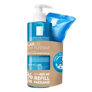 La Roche-Posay Effaclar gel 400 ml + Effeclar gel 400 ml REFILL