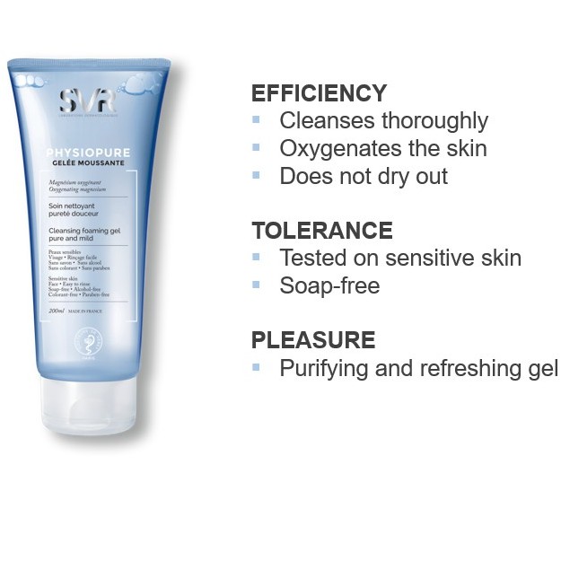 SVR Physiopure gel za umivanje 200ml - Slika 3