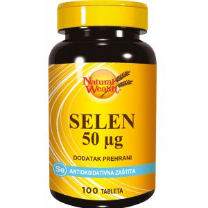 NATURAL WEALTH Selen 50mcg tablete a 100