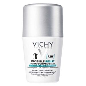 VICHY Deo Roll on 72h invisible resist protiv mrlja i nadraženosti 50 ml (sivi poklopac)