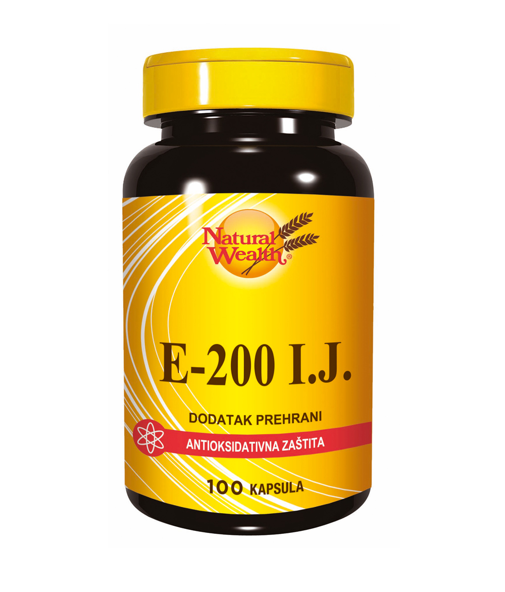 NATURAL WEALTH Vitamin E 200 IU kapsule a 100