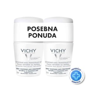 VICHY Deo Roll on za osijetljivu kožu 2x50 ml PROMO
