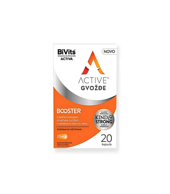 BIVITS Gvožđe 25mg kapsule a 20