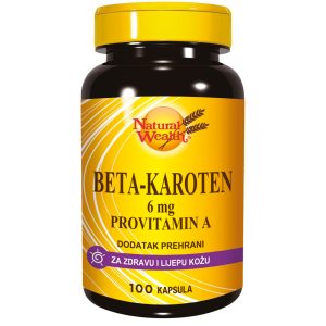 NATURAL WEALTH Beta karoten 6mg kapsule a 100