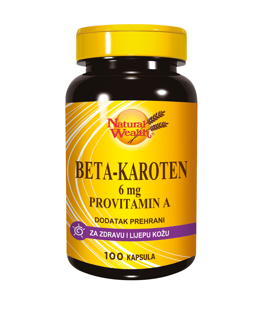 NATURAL WEALTH Beta karoten 6mg kapsule a 100
