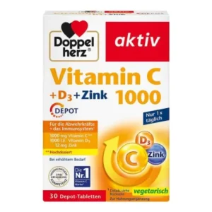 Doppelherz VITAMIN C 1000 + D3 tablete 30 kom