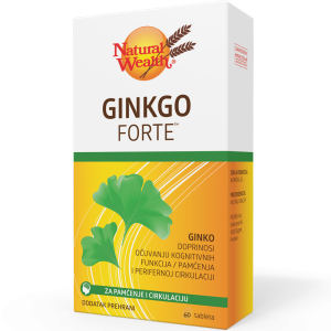 NATURAL WEALTH Ginkgo Forte tablete a 60