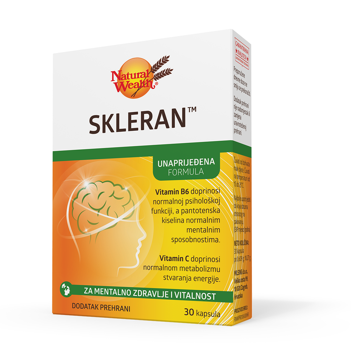 NATURAL WEALTH Skleran kapsula a 30