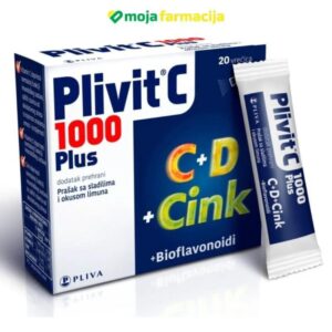 Plivit C 1000+C+D+Zn vrećice 20 kom PLIVA