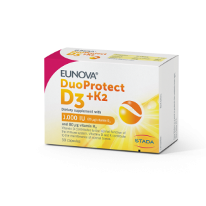 Eunova DuoProtect D3 + K2 1000IU kapsule a 30